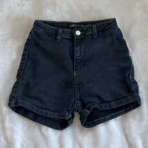 Black shorts, good quality, tight fit.